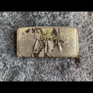 COACH LIMITED EDITION Exotic Python Print Wallet
